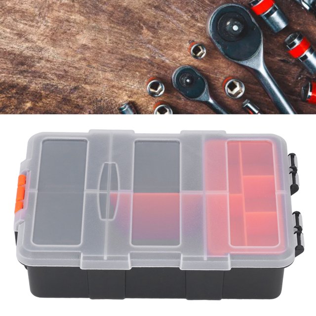 Caja Organizadora de Herramientas Caja de Almacenamiento de Piezas Pequeñas Divisores de Caja de Almacenamiento de Piezas para Hardware Tornillos Pernos Clavos Cuentas ANGGREK Otros