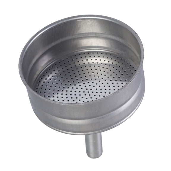 Professional Coffee Funnel Sturdy Stainless Steel Coffee Funnel Accessory Fit Most 6 Cup Espressos Maker