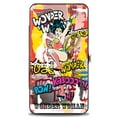 thumbnail image 2 of Buckle-Down Women's Wallet Hinged PU Classic Wonder Woman Action Pose Verbiage Pop Art Collage, 2 of 3