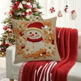 thumbnail image 4 of YIKA Christmas Tree Snowflake Reindeer Pillowcase Christmas Pillow Cover Holiday Decoration Sofa Decoration Linen Pillow Home Sofa Holiday Decoration Pillow Cover A, 4 of 6