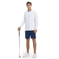 thumbnail image 5 of DTWOOO Men's Polo Shirt Long Sleeve Casual Solid Dry Fit High Performance Designed Collared Golf Men's Polo Shirt, 5 of 9