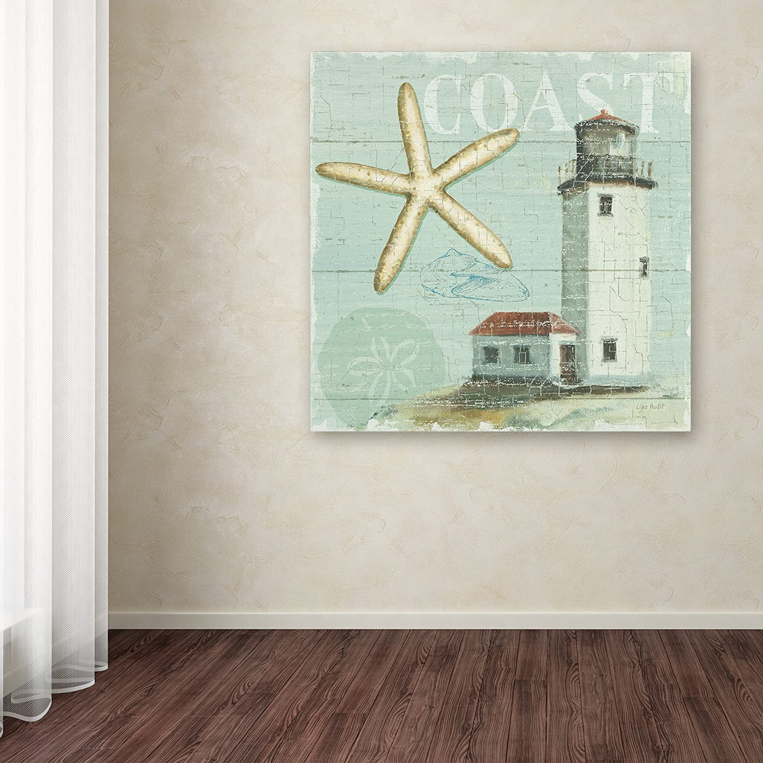 Trademark Fine Art "Beach House II" Canvas Art by Lisa Audit