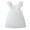 White, variant on Huanglei Girls' Dress Ruffle Short Sleeve Square Neck Backless Tutu Dresses Kids Wedding Elegant Princess Dress Clothing For Girls Swing Dress 18-24 Months