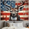 thumbnail image 2 of BCIIG Deer Camo American Flag Hunting Vintage Tapestry Wall Hanging Aesthetic Decor Tapestries For Home Bedroom Living Room Dorm 40x60inch, 2 of 6