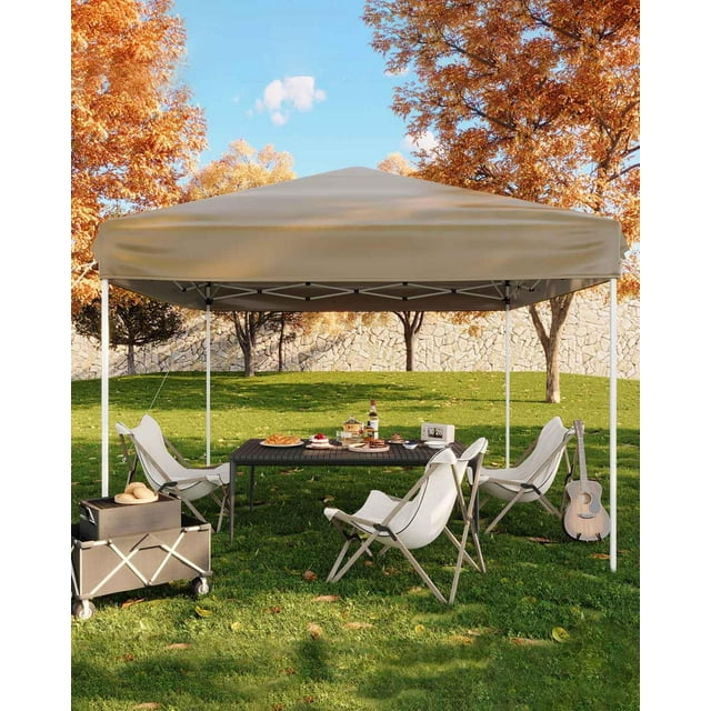 Yeshouse 10x10 popup Canopy tienda, tienda al aire libre con 3 altura ajustable, fácil de configurar Canopy con 4 bolsas de arena y bolsa de transporte para acamp, fiestas, eventos al aire libre