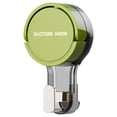 thumbnail image 2 of HonesrMatter Shower Hooks, Suction Cup Hooks for Shower Wall, Towel Hooks for Bathrooms, No Drill Transparent Hook for Kitchen Bedroom, Reusable, Green, 2 of 7