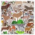 thumbnail image 1 of Pegatinas de vinilo impermeable con forma de burros y animales, 50 unidades, 1 of 5
