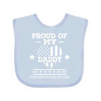 Inktastic Military Daddy Red Friday Deployed Boys or Girls Baby Bib