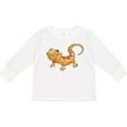 thumbnail image 3 of Inktastic Cute Smiling Bearded Dragon Boys or Girls Long Sleeve Toddler T-Shirt, 3 of 5