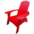thumbnail image 3 of Wood Adirondack Chair for Indoor | Relaxing in Garden or Pool | Red Populus Material | Comfortable Design, 3 of 3