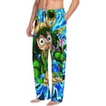 thumbnail image 2 of Mha My Hero Academia Men's Pajama Pants With Pockets Lounge Fashion Cozy Daily Sleep Pants Sleepwear, 2 of 8