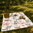thumbnail image 7 of Raccoons with Picnic Baskets and Flowers, Whimsical Storybook Style for Animal Lovers, Berry Tablecloth Scene and Birthday Gift, Cozy Flannel Blanket for Bedroom and Living Room, Home Decor, 7 of 7