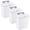 White, variant on 3 Pack Cream Plastic Hanging Trash Can Countertop or Under Sink Waste Basket