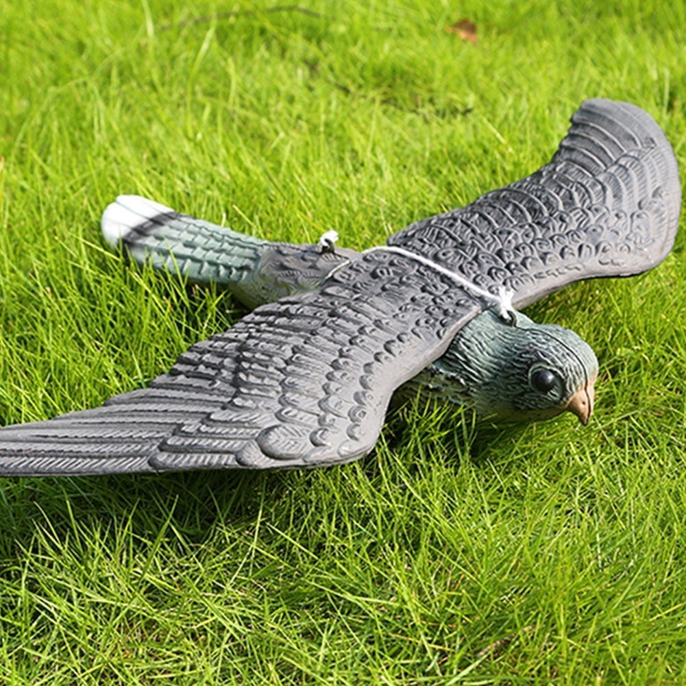 Flying Bird Hawk Pigeon Hard Decoy Garden Plant Scarer Pest Hunting Shooting New 