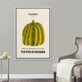 thumbnail image 2 of PixonSign Framed Canvas Print Wall Art Japanese Pumpkin Yayoi Kusama Nature Wilderness Illustrations Fine Art Rustic Scenic Relax/Calm Colorful for Living Room, Bedroom, Office - 16"x24" White, 2 of 5
