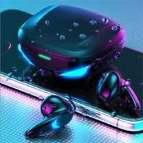 Hwkond Bluetooth Earbuds LED Breathing Lamp TWS-Headphones Digital Display Touch-Control Bluetooth 5.2 Hi-Fi Electroplated Wireless Earphones Earbuds Headset IPX5 25% Off Promotion