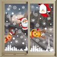 thumbnail image 3 of Adhesivo para ventana con forma de copo de nieve navideño, adhesivo electrostático para decoración de fiestas navideñas (w), 3 of 4