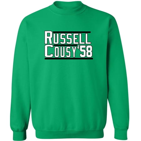 Celtics Bill Russell Bob Cousy 58 Crew Neck Sweatshirt