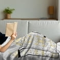 thumbnail image 3 of Duke Soft Flannel Fleece Throw Blanket, Kensington Palace Door Royal Family Duchess of Cambridge, Cozy Plush for Indoor and Outdoor Use, 60" x 80", Grey Yellow, by Ambesonne, 3 of 5