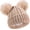 Beige, variant on Winter Beanie 's Warm Knitted Fleece Lined Ski Pom-Pom Warm Knit Hat for Boys & Girls 3-9