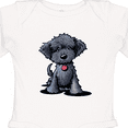 thumbnail image 4 of Inktastic Black Doodle Puppy Boys or Girls Long Sleeve Baby Bodysuit, 4 of 5