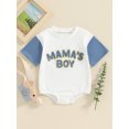 thumbnail image 2 of vera natura Baby Boy Romper, Short Sleeve Crew Neck Letters Summer Bodysuit Clothes for Casual Daily, 2 of 8