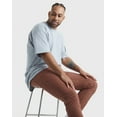 thumbnail image 5 of Hanes Beefy-T Men's Heavyweight Cotton T-Shirt (Big & Tall Sizes) Light Steel 4XT, 5 of 10