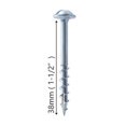 thumbnail image 2 of LOVEVER 100 Pcs Clamp Socket Hole Screws Self Tapping Masonry Silver, 2 of 8