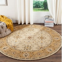 Safavieh Easy Care Alban Oriental Area Rug, Ivory/Beige, 8' x 8' Round