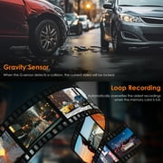 Rexing 1080p Dash Cam with 170° Wide Angle, 24/7 Parking Monitor, Loop Recording, G-Sensor, Dual Mount Options & 32GB Card Included