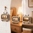 thumbnail image 5 of Vintage TV Shaped Wooden Photo Frame, Retro Television Desktop Picture Display, Hanging Wall Timber Ornament, Dual Use Photo Holder For Home Interior Car Small Decor, 5 of 7