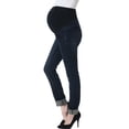 thumbnail image 3 of Maternity Women's Straight Leg Denim Jeans - Dark Indigo 30, 3 of 4