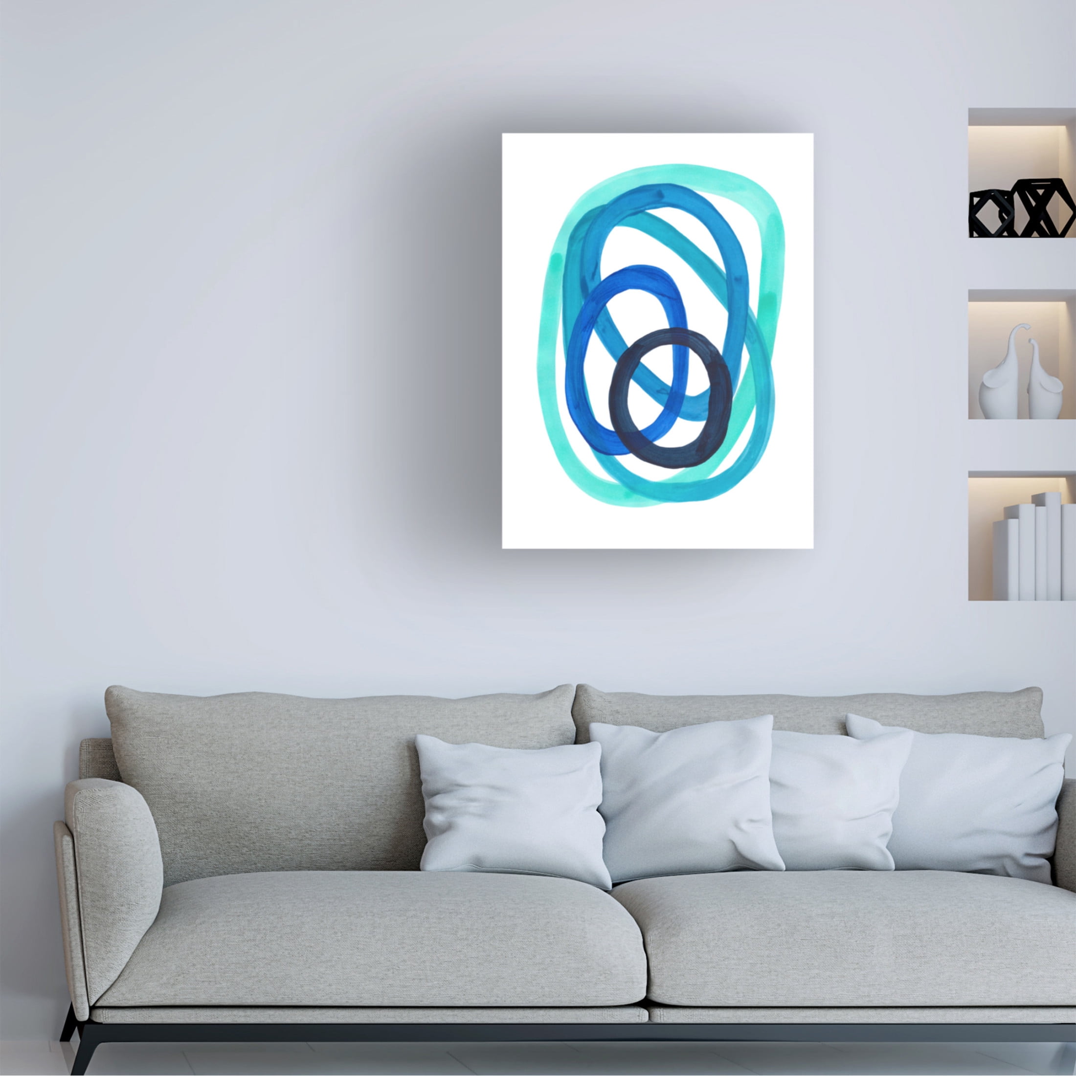 Trademark Fine Art Ejaaz Haniff Ocean Spirals Canvas Wall Art