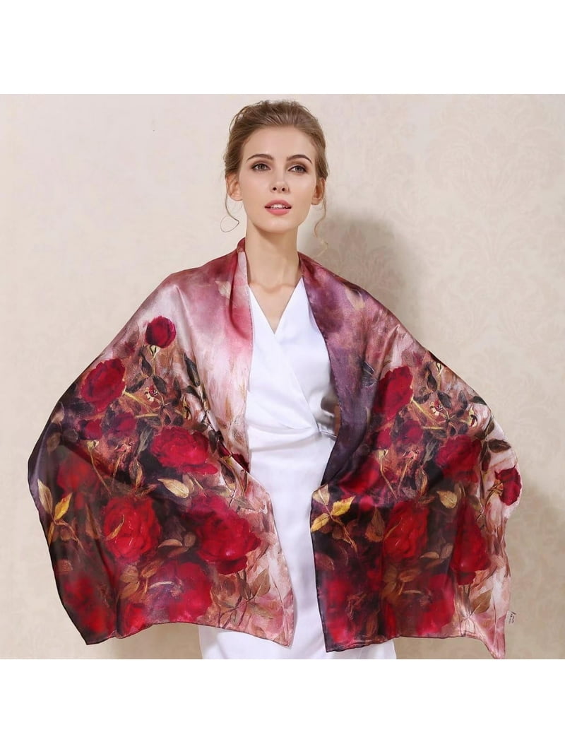 100% Pure Mulberry Silk Square Scarf 35 display picture 2