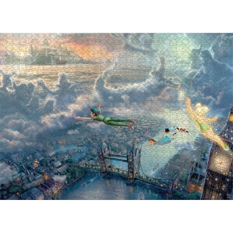 Ceaco 1000 Piece Tinkerbell and Peter Pan Fly to Neverland Jigsaw