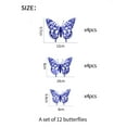 thumbnail image 3 of Jubipavy 12pcs 3D Butterfly Wall Stickers Home Decor Decor Decals Room Decoration Bedroom Party Wedding Decors Clearance, 3 of 7