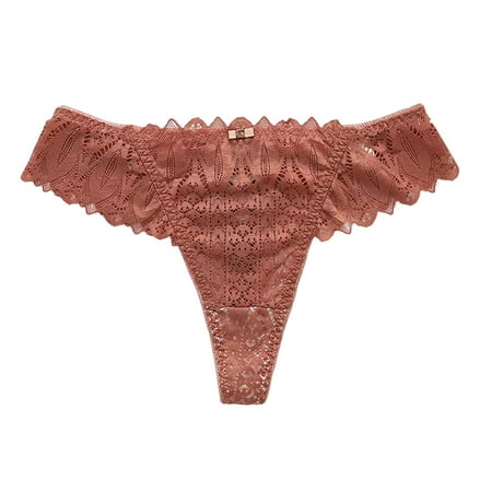 

Wotryit Womens Underwear Women Low Waist Striped No Show Bikini Custom Thongs Underwear Panties Cotton Thong Panties for Women Watermelon Red XXL