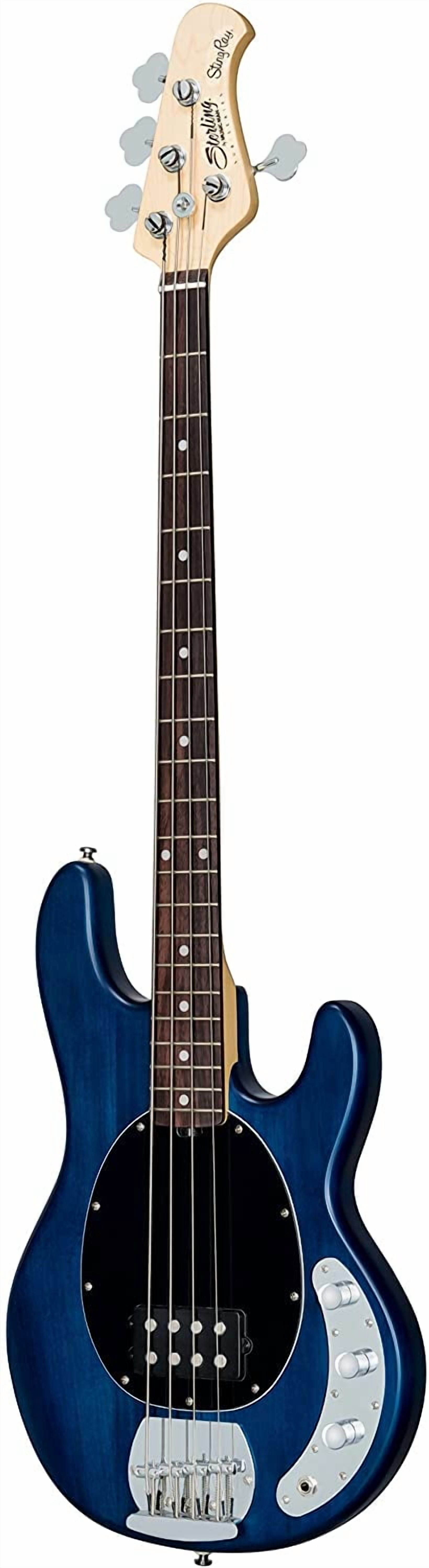 Sterling by MUSIC MAN Ray4 Blue Satin美品 Sterling By Music Man StingRay RAY4 Bass Guitar - Blue Satin