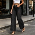 thumbnail image 5 of Zormilly Wide Leg Jeans for Women High Waisted Lace Spliced Stretchy Jeans, S-3XL, 5 of 7
