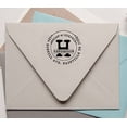 thumbnail image 3 of Printtoo Personalized Self Inking Return Address Stamp Custom Round Monogram Rubber Stamp, 3 of 6