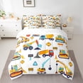 thumbnail image 2 of Castle Fairy Cartoon Truck 7Pcs Bedding Comforter Set for Boys Teens Men,Kawaii Car Queen Bedding Sets Super Cozy,Transportation Theme Queen Sheet Sets,Microfiber Bedroom Decor, 2 of 8