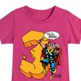 thumbnail image 3 of Marvel Thor - Birthday Three - Toddler and Youth Girls Fitted Short Sleeve Graphic T-Shirt, 3 of 5