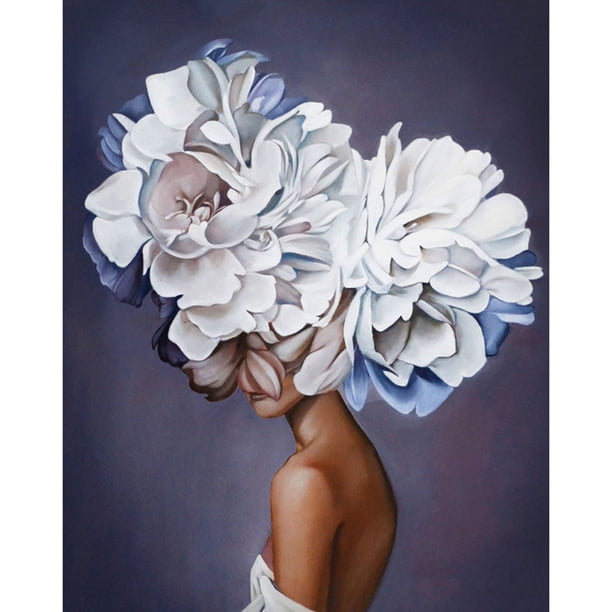 Diamante (DB0744) Cuadrado Pintura Flor Mujer Mosaico Diamante de imitación Dibujar (sz1047) 20X30cm Hugtrwg Para estrenar