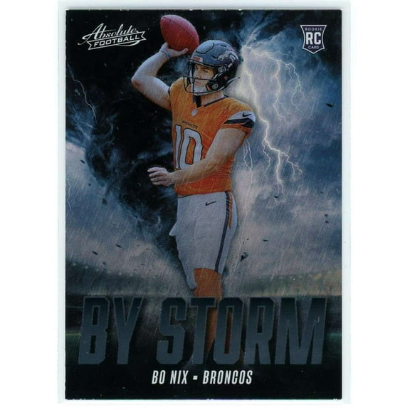 NFL 2024 Panini Absolute Football By Storm Bo Nix BS-BNX (Rookie)