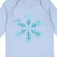 thumbnail image 4 of Inktastic Icy Blue Winter Snowflake Boys or Girls Long Sleeve Baby Bodysuit, 4 of 5