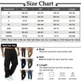 thumbnail image 2 of ADSSDQ Men's Elastic Waist Cargo Pants,Casual Loose Fit Lightweight Workwear Pull On Pants Athletic Hiking Joggers with Multi-Pockets Navy XL, 2 of 4