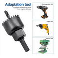 thumbnail image 4 of 11Pcs Hole Saw Kit Carbon Steel Metal Circle Power Drill Cutter for Wood PVC and Plastic, 4 of 4