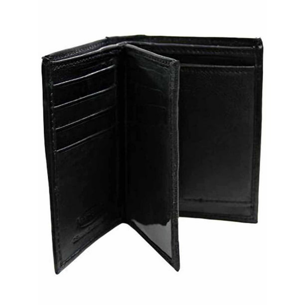 Luxury Divas - Slim Bifold Mens Black Wallet With Coin Holder - www.lvbagssale.com - www.lvbagssale.com