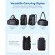 thumbnail image 3 of Bolsa deportiva BAGSMART, bolsa de gimnasio para hombre con compartimento para portátil, 3 of 7
