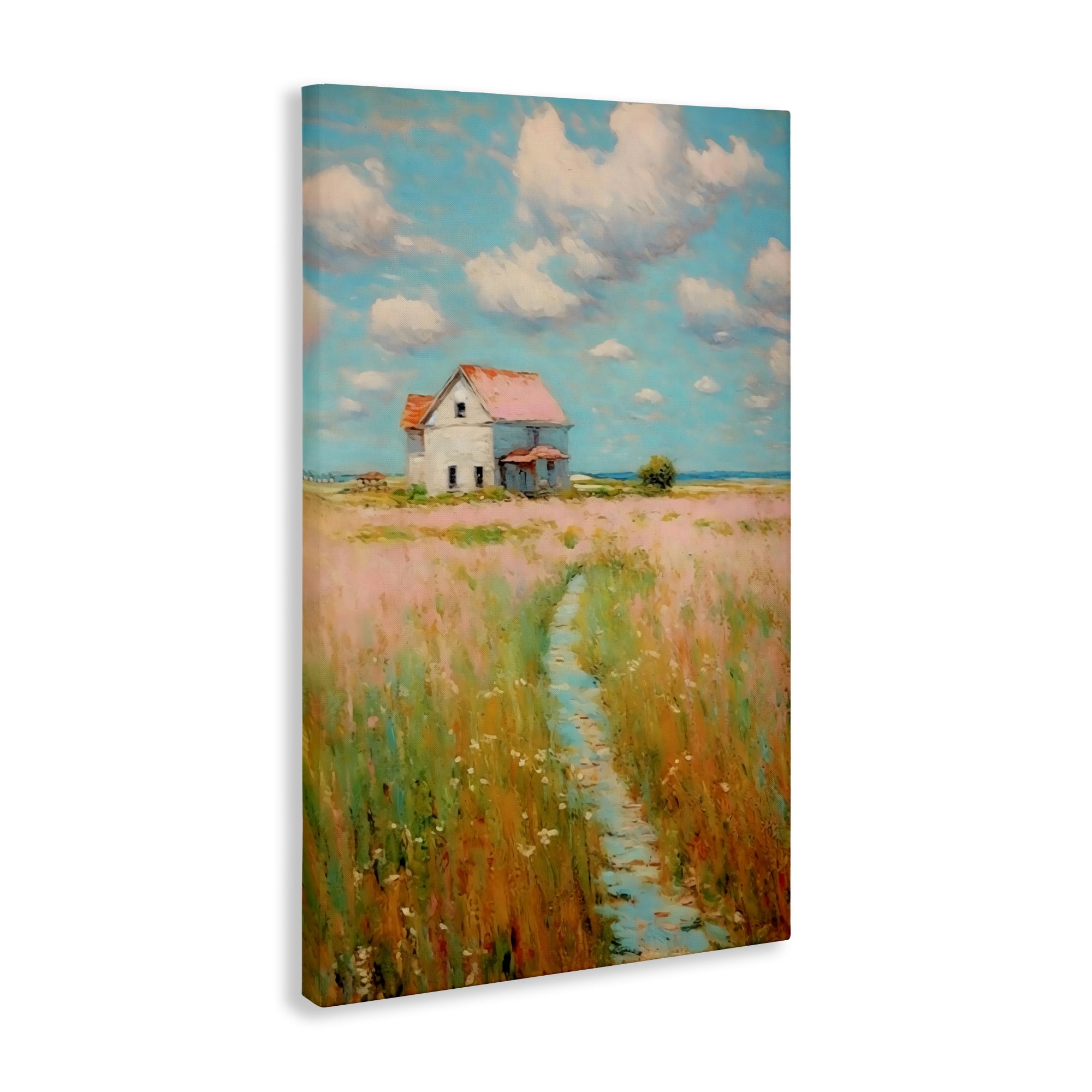 Stupell Industries House in Field of Flowers Canvas Wall Art, design by Creative Studio